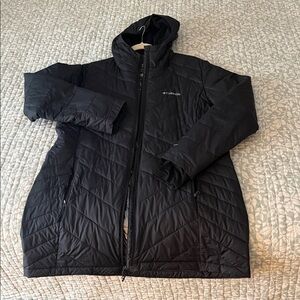 Columbia Black Quilted Hooded Jacket